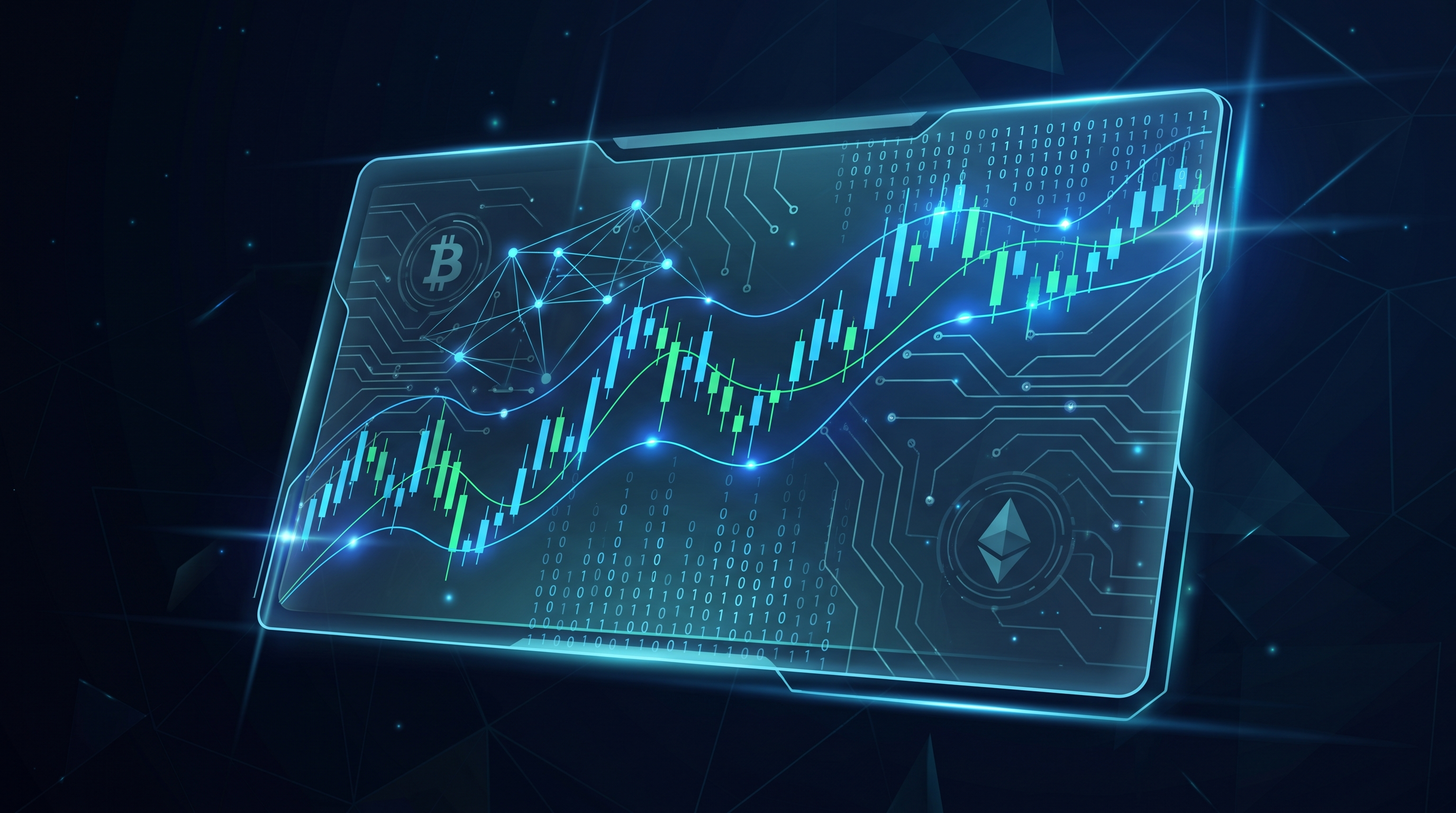 AI Crypto Trading Bot — Automated trading dashboard showing real-time analytics
